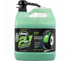 Opravný tmel pre  pneu 2v1 SLIME 3,8L – vrátane pumpy