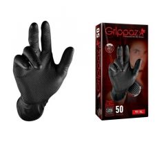 Pracovné rukavice nitrilové  GRIPPAZ PREMIUM vel. XL 50ks čierne